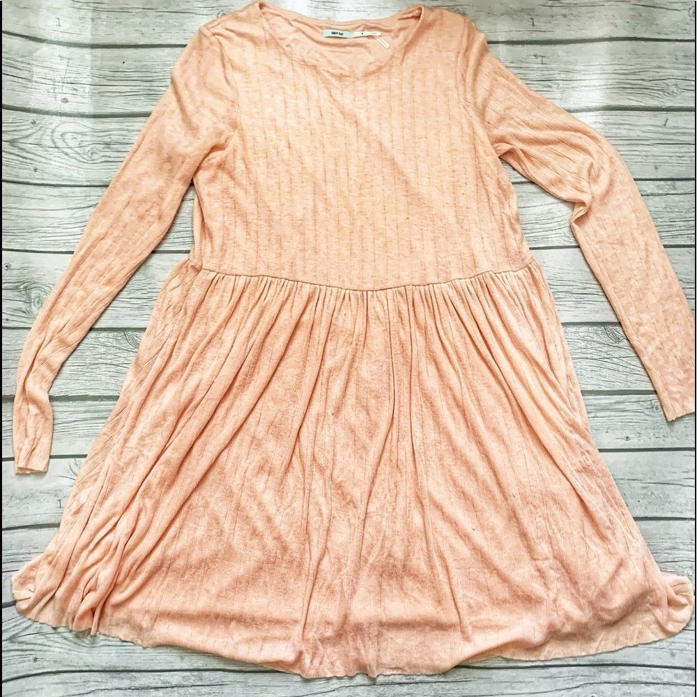 Kimchi Blue pink long sleeve dress-size small